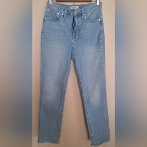 Madewell Denim Straight Leg Jeans in Soft Blue